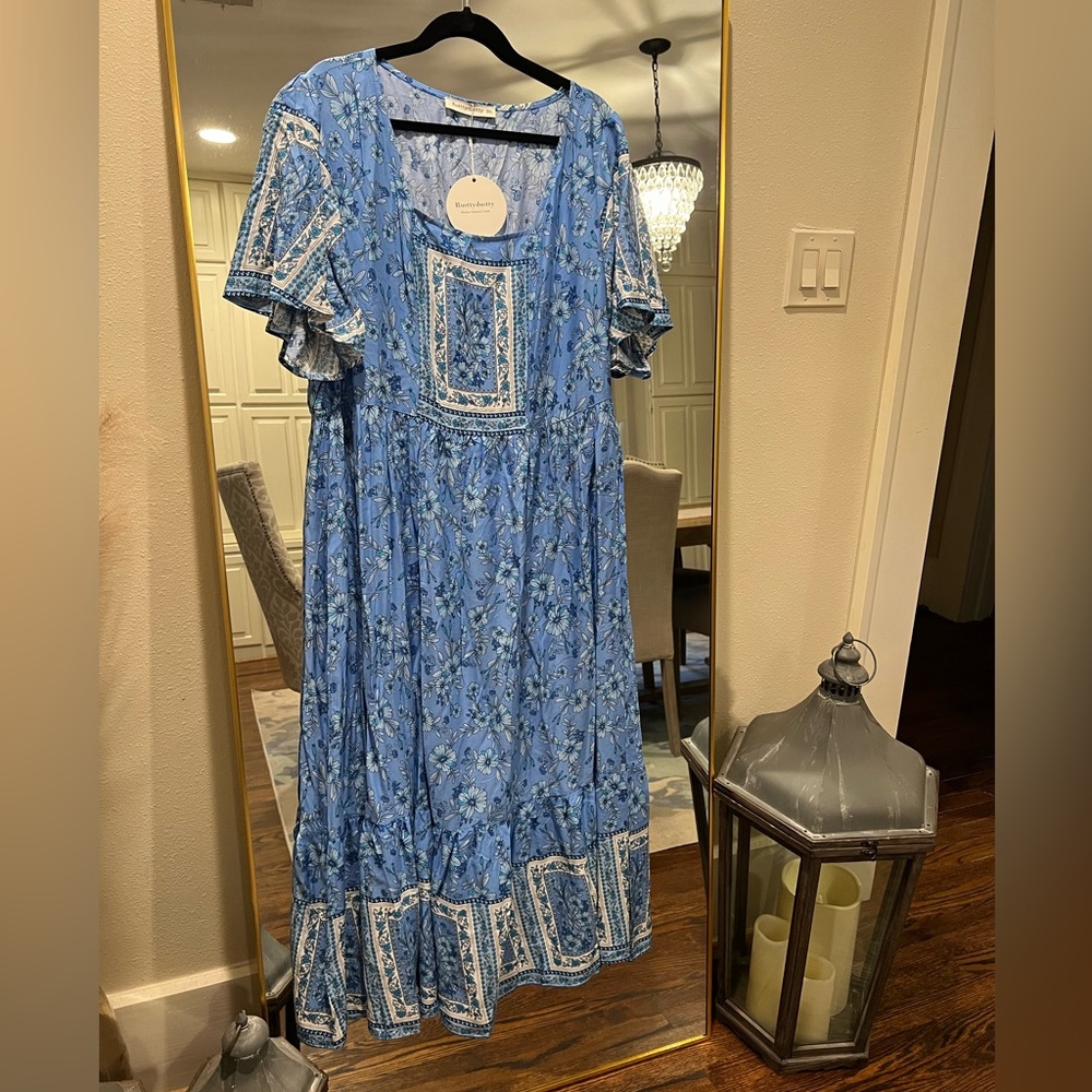 Blue maxi dress from SHEIN